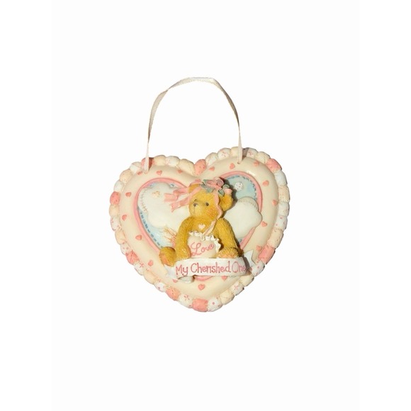 CHERISHED TEDDIES LOVE MY CHERISHED ONE ORNAMENT PLAQUE 104116 ENESCO  HILLMAN - Picture 14 of 14
